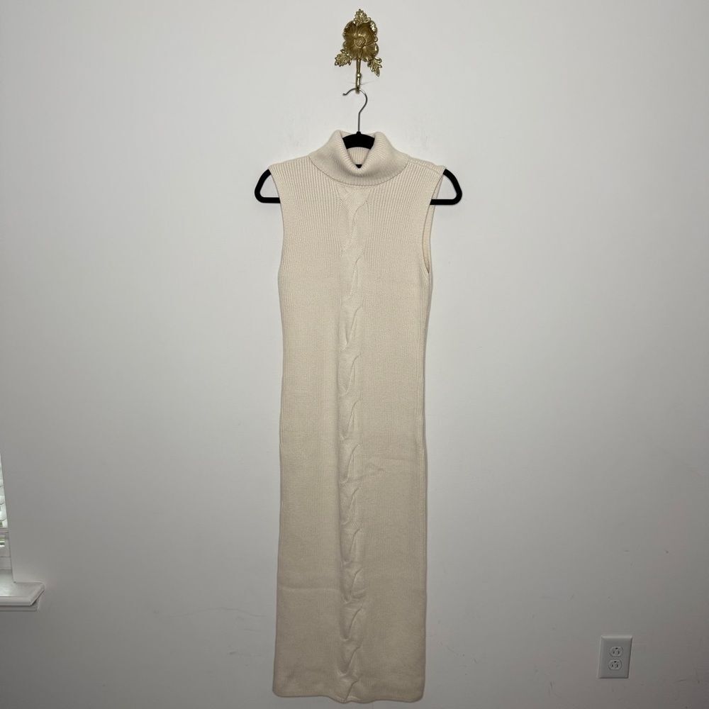 Abercrombie Turtleneck Cable Midi Sweaterdress ST